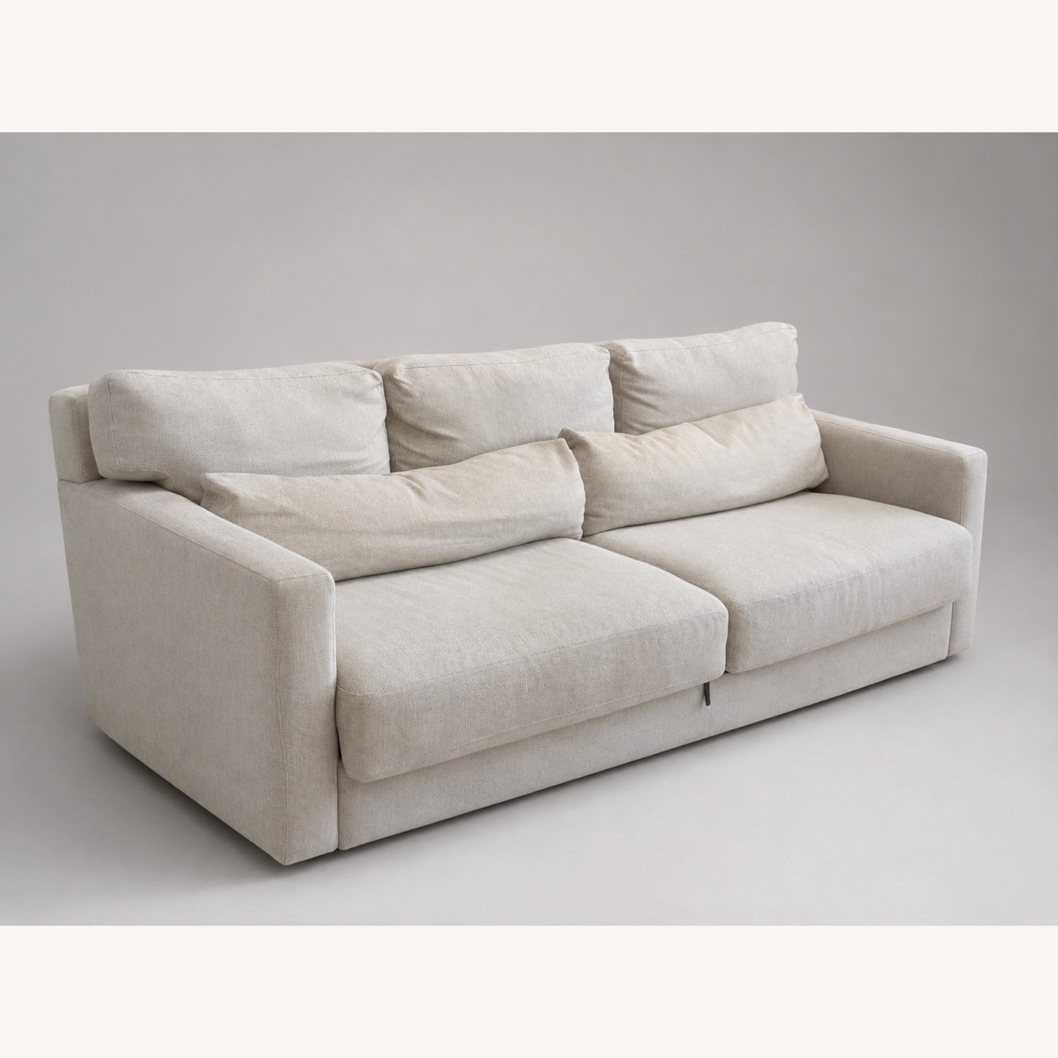 Design Within Reach Blue Fabric Sleeper Sofa - image-2