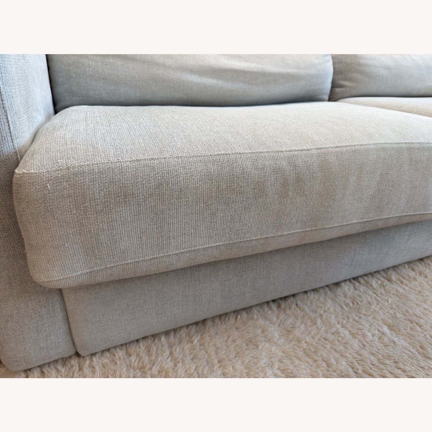 Design Within Reach Blue Fabric Sleeper Sofa - image-3
