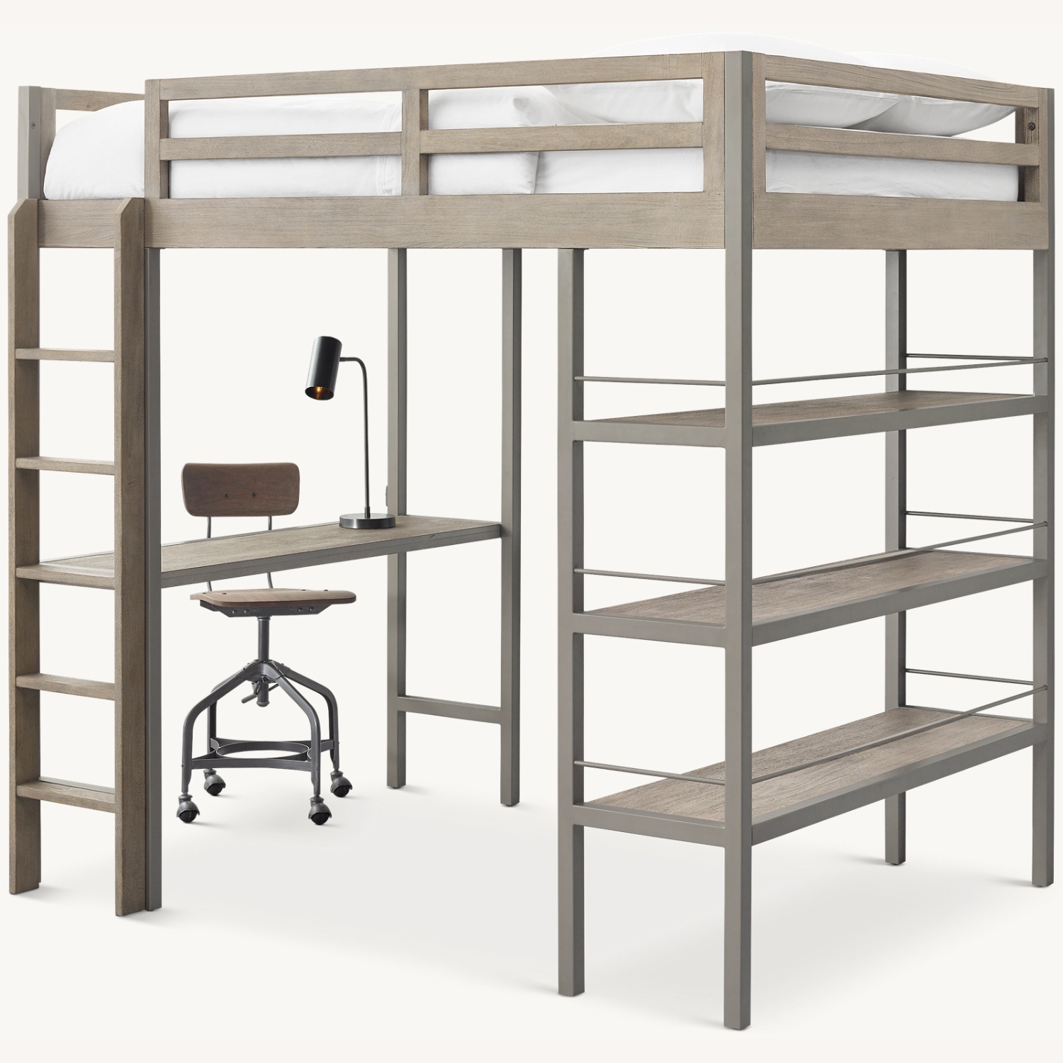 Restoration Hardware Kieran Study Loft Bed - Twin - image-6