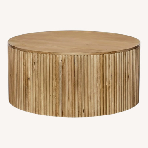 Used Meridian Natural White Oak Wood Coffee Table for sale on AptDeco