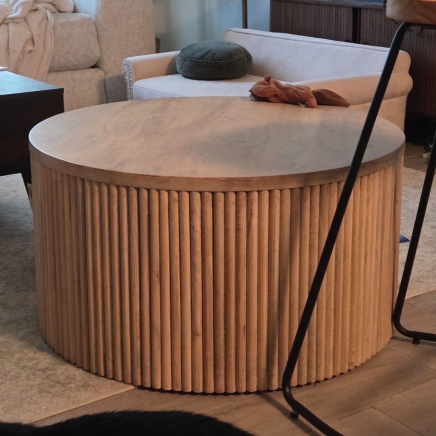 Meridian Natural White Oak Wood Coffee Table - image-3