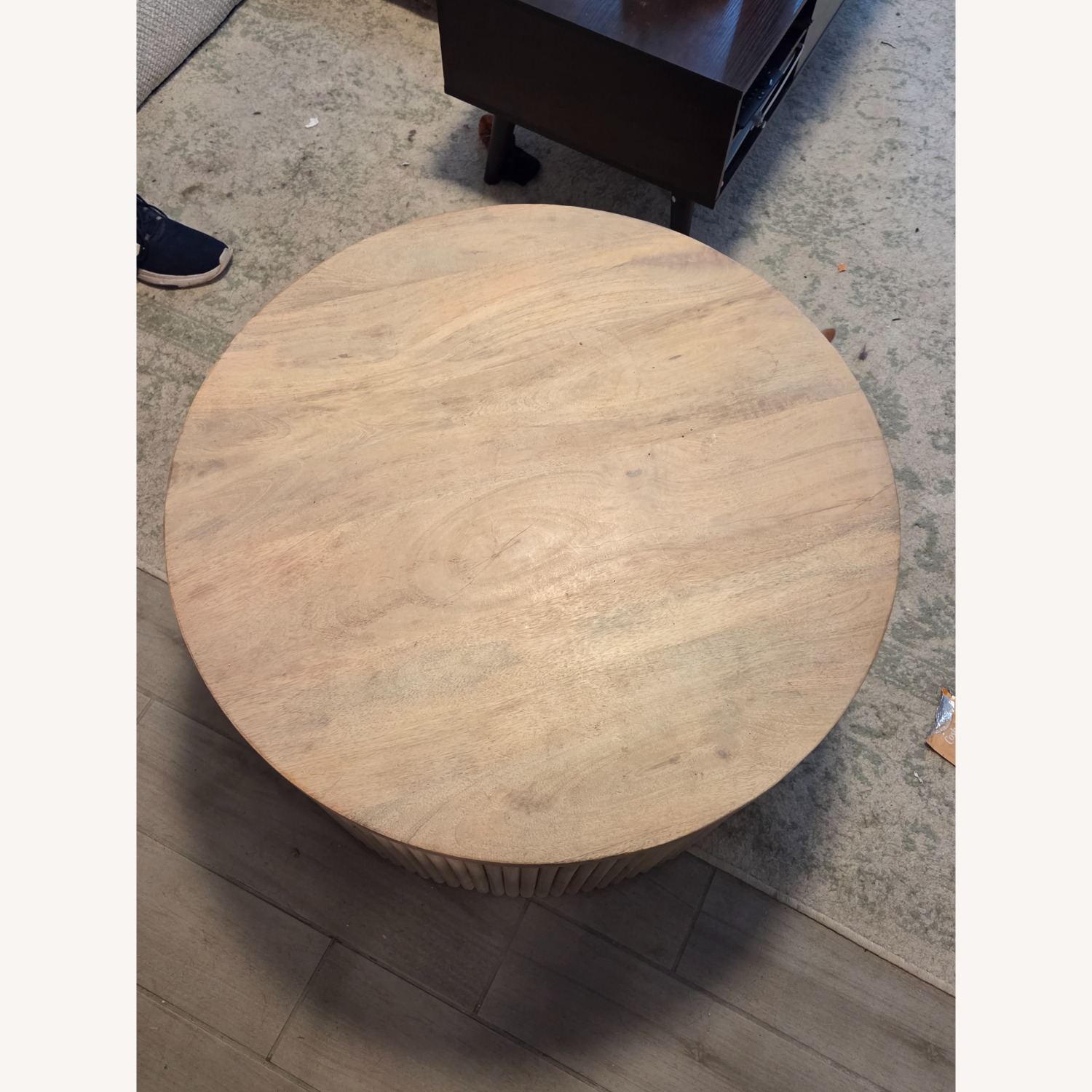 Meridian Natural White Oak Wood Coffee Table - image-1