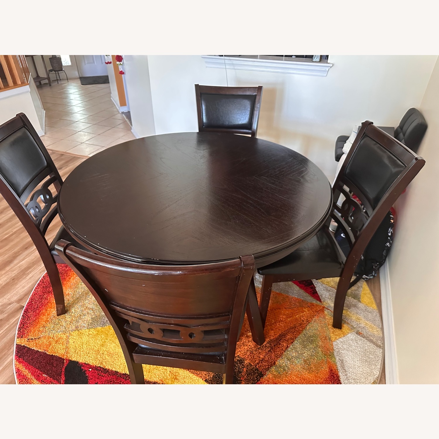 Dark Brown Wood Dining Sets - image-2