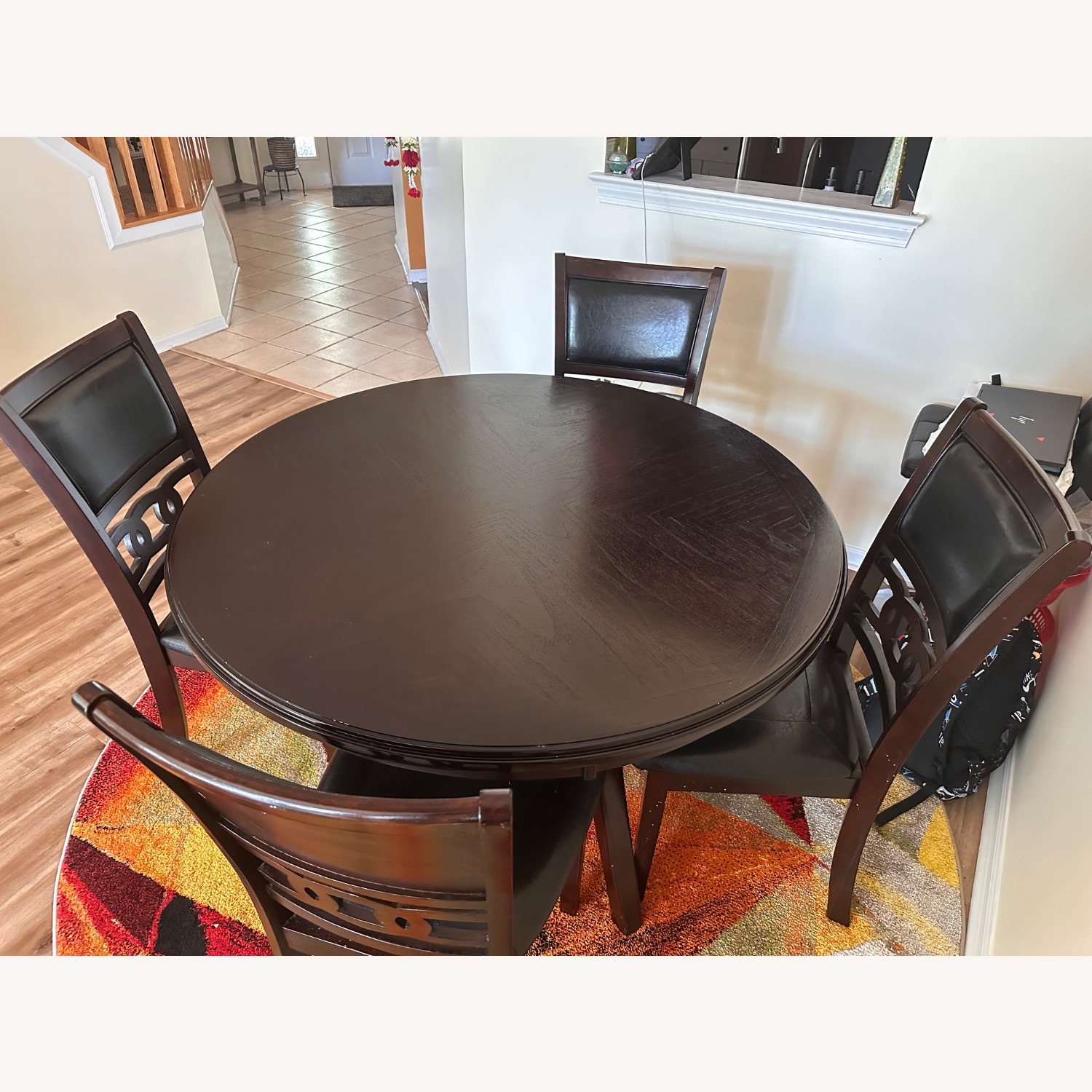 Dark Brown Wood Dining Sets - image-3