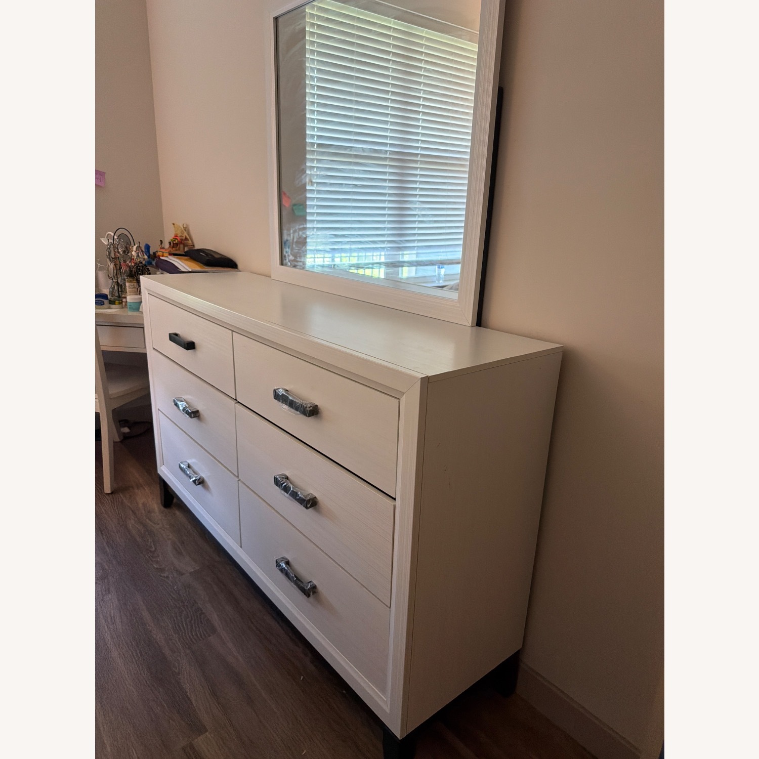 Bob's Discount Furniture Laguna White Dresser - image-3