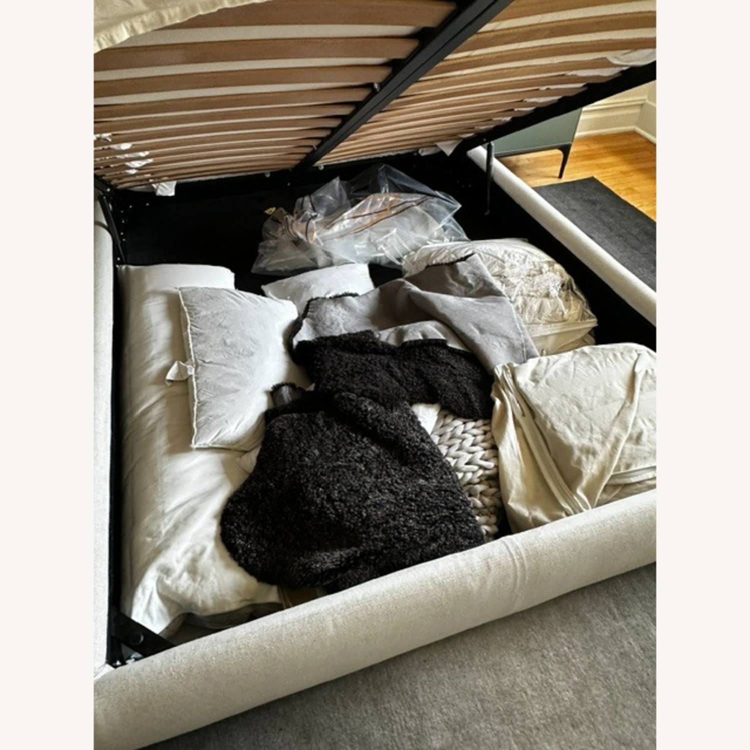 Design Within Reach Natural Fabric Queen Bed - image-4