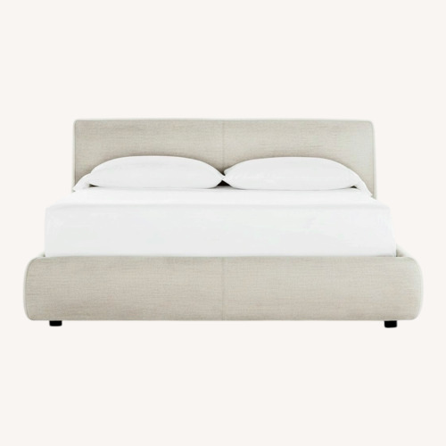 Used Design Within Reach Natural Fabric Queen Bed for sale on AptDeco