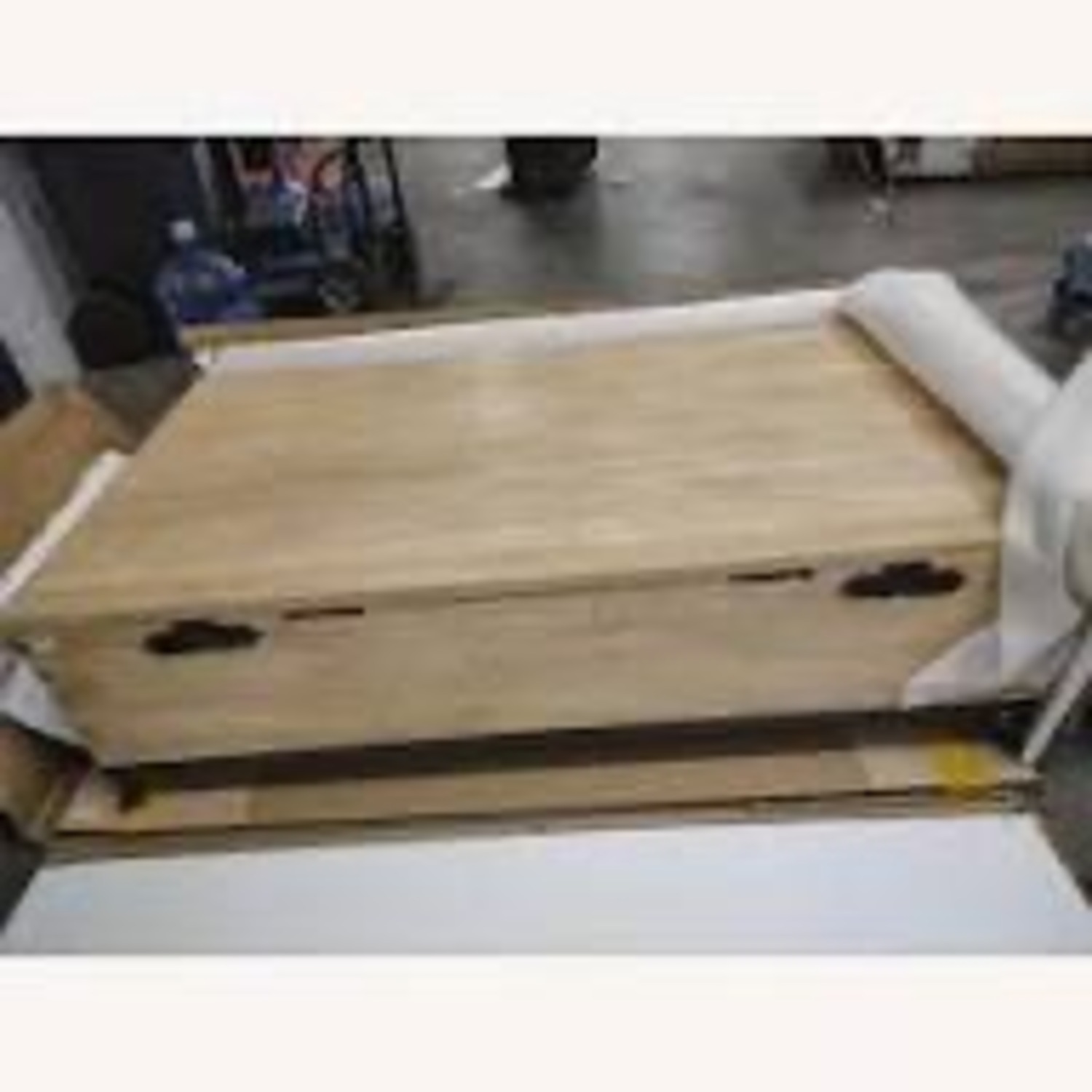 Restoration Hardware Natural Wood Coffee Table - image-2