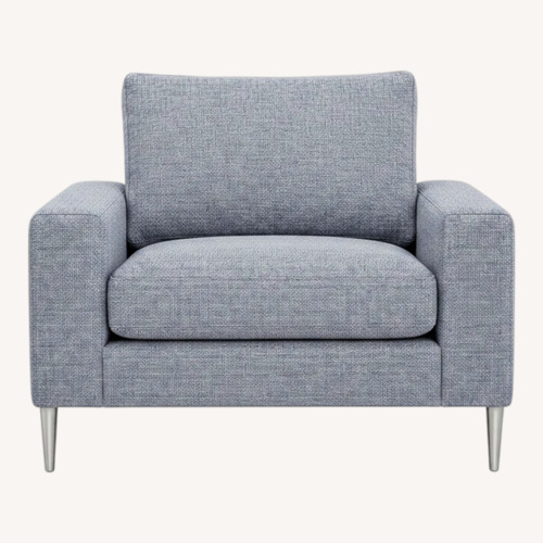 Used Article Nova Blue Fabric Accent Chair for sale on AptDeco