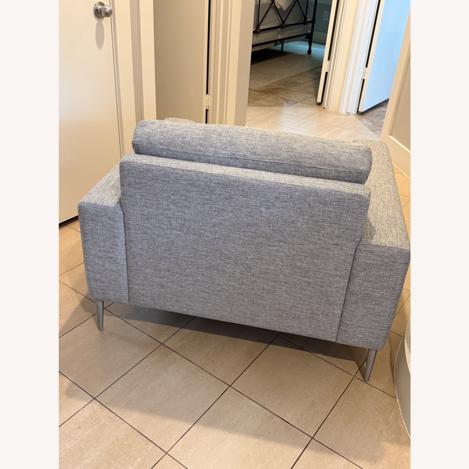 Article Nova Blue Fabric Accent Chair - image-2