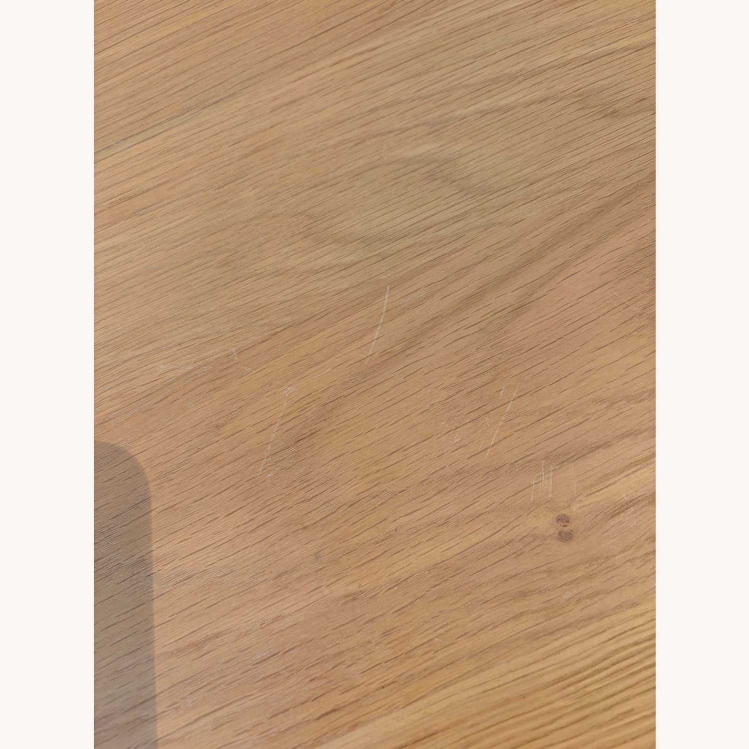 West Elm Wood Bistro Table & Leather Dining Chairs - image-4