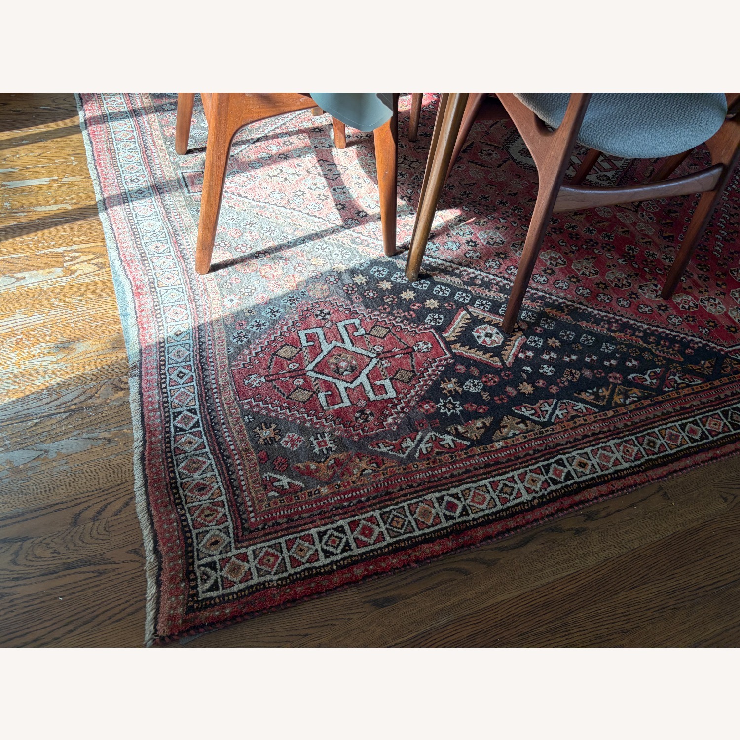 Vintage Handwoven Iranian Wool Rug - image-1