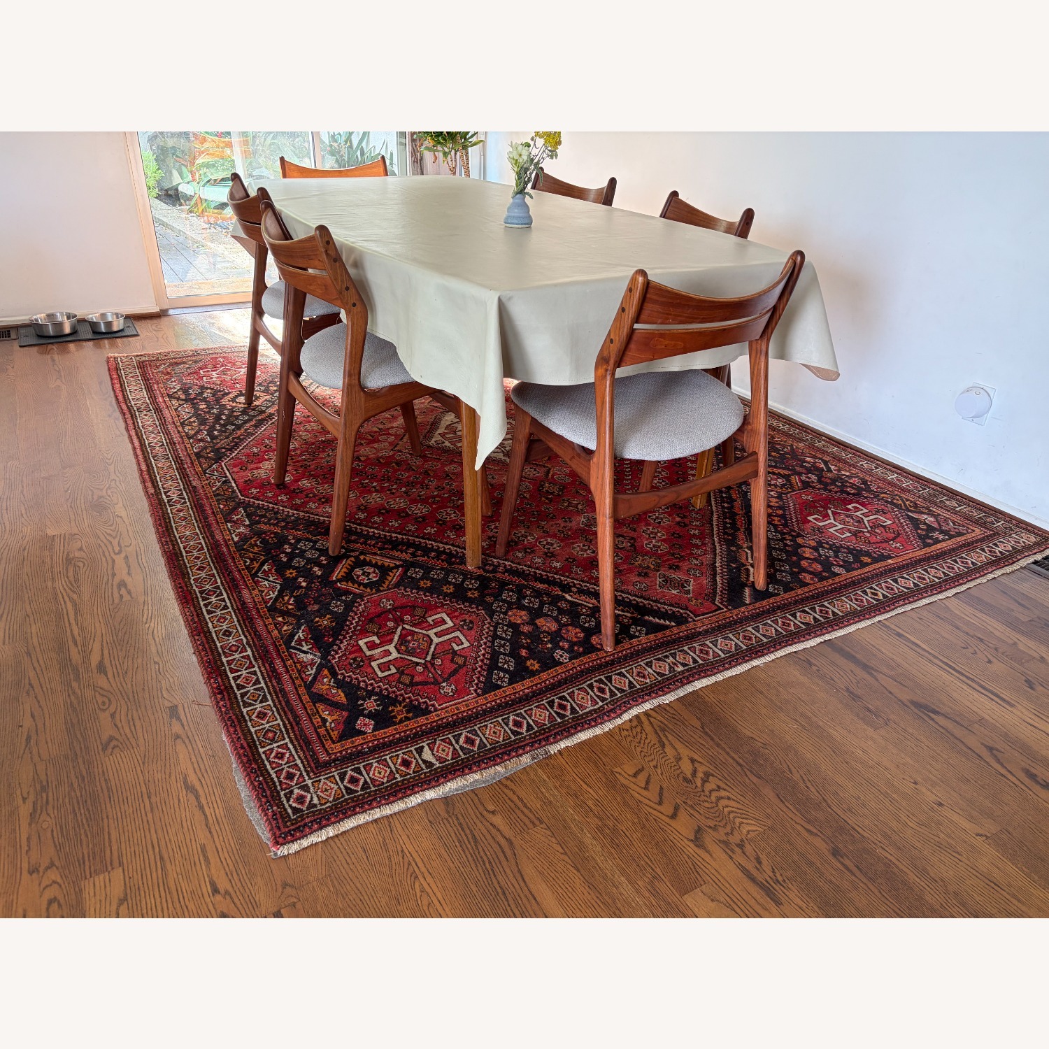 Vintage Handwoven Iranian Wool Rug - image-5