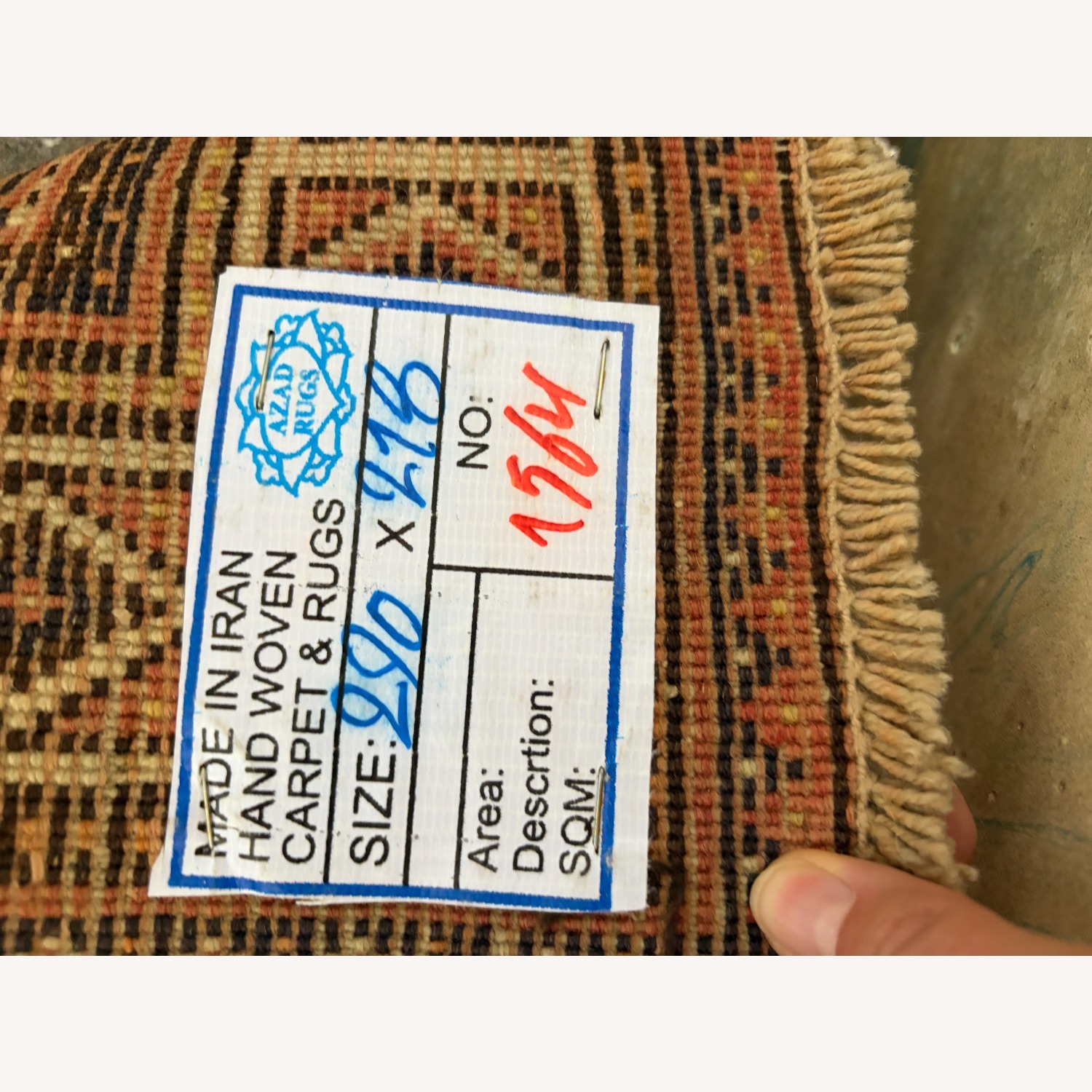 Vintage Handwoven Iranian Wool Rug - image-4