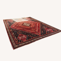 Vintage Handwoven Iranian Wool Rug