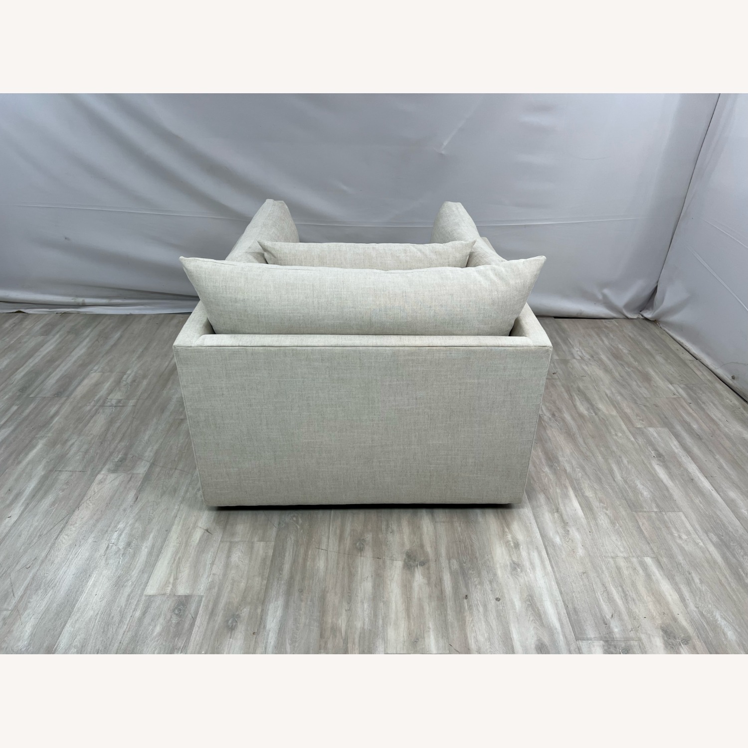 Classic Home Audrey Upholstered Swivel Armchair - image-9