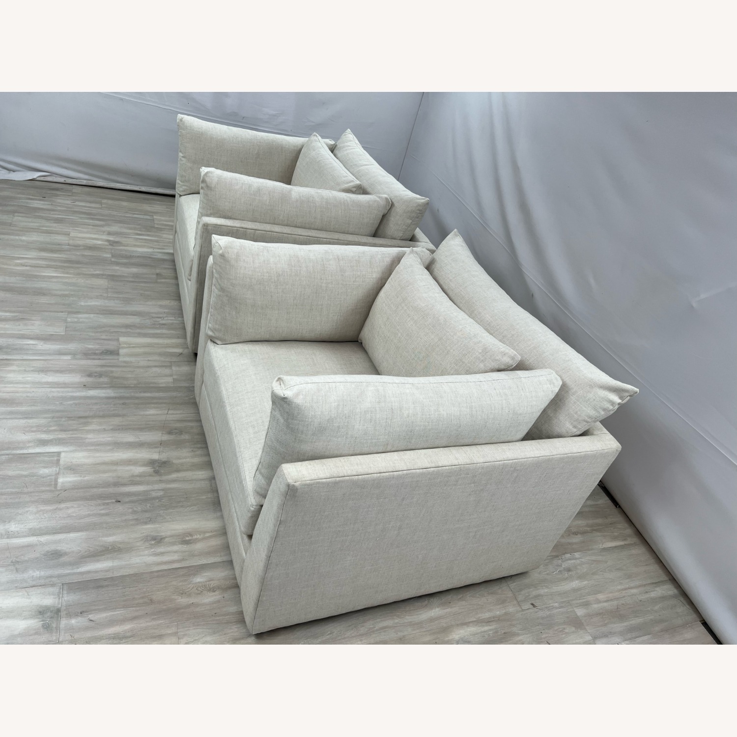 Classic Home Audrey Upholstered Swivel Armchair - image-5