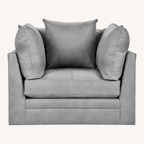 Used Classic Home Audrey Upholstered Swivel Armchair for sale on AptDeco