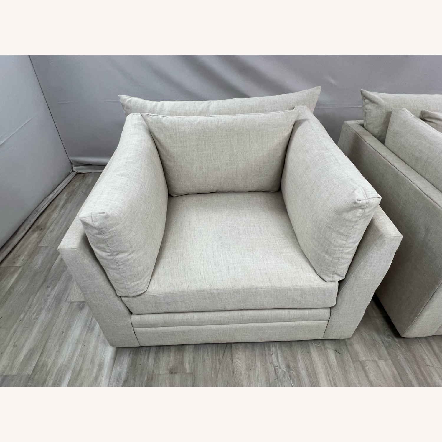 Classic Home Audrey Upholstered Swivel Armchair - image-7