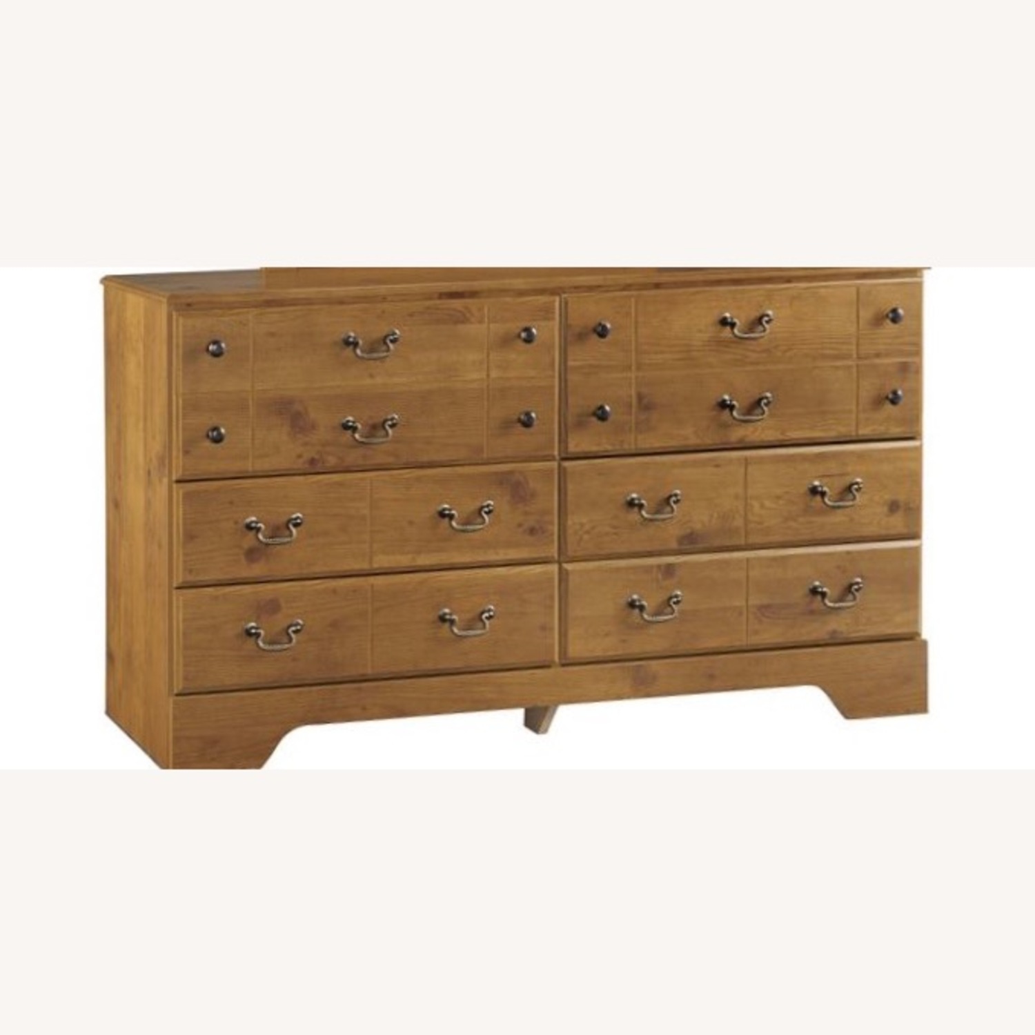 Ashley Contad Pine Dresser + Mirror - image-3