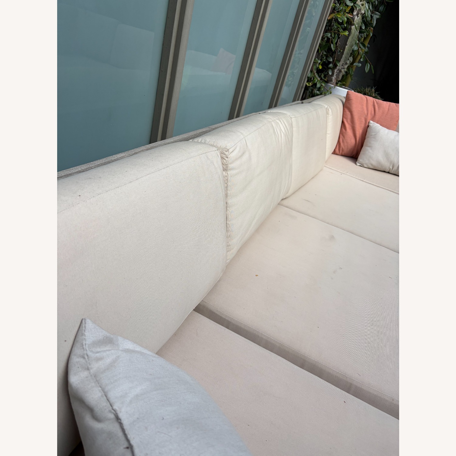 CB2 Portside Sectional w Custom Upholstery & Cover - image-5