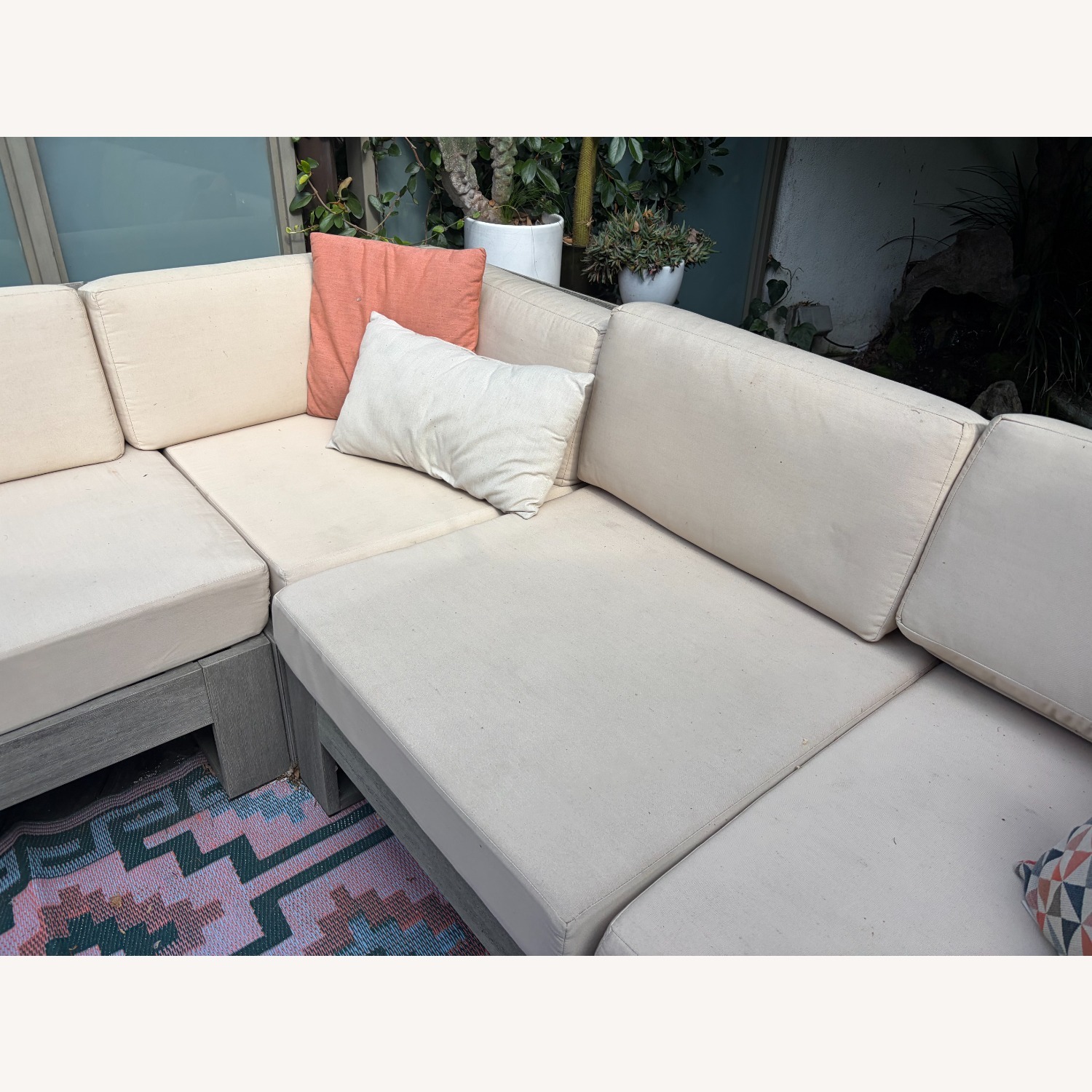 CB2 Portside Sectional w Custom Upholstery & Cover - image-2