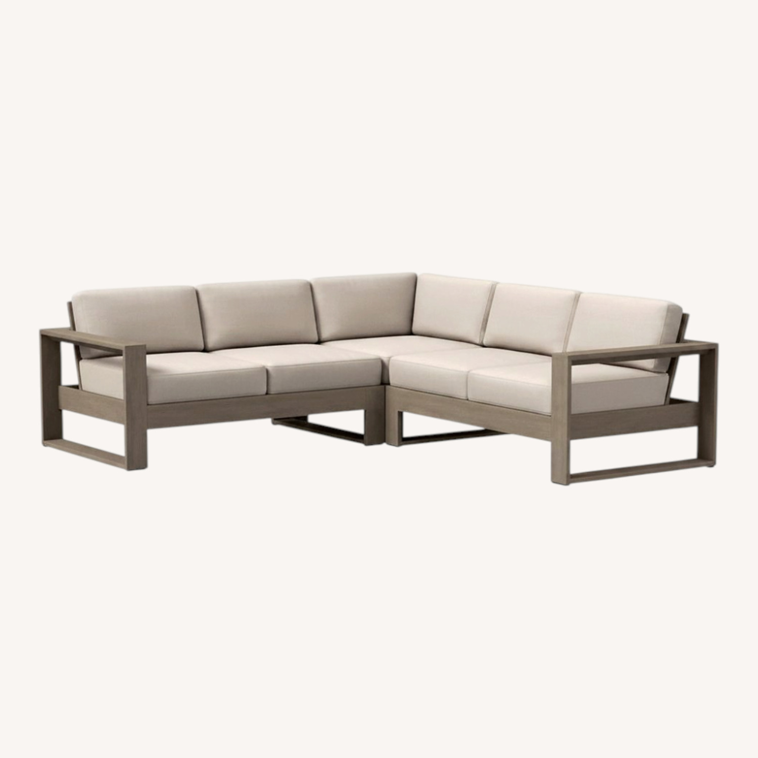 CB2 Portside Sectional w Custom Upholstery & Cover - image-0