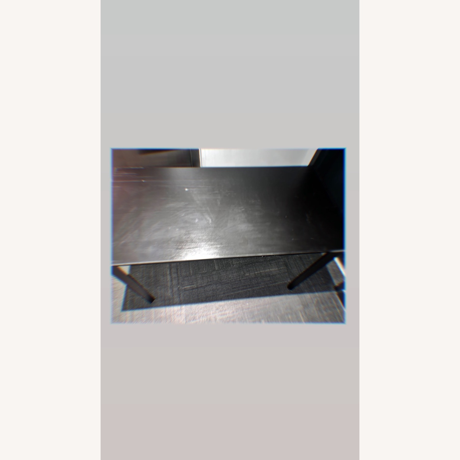 Dark Brown Wood Desk - image-1