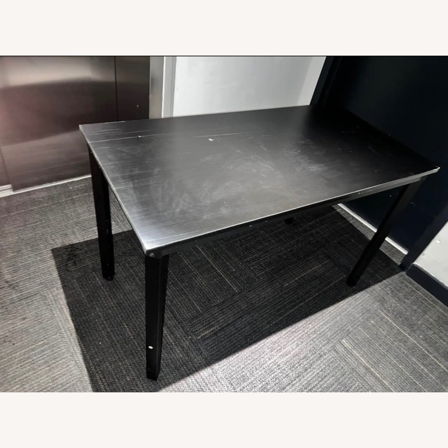 Dark Brown Wood Desk - image-3