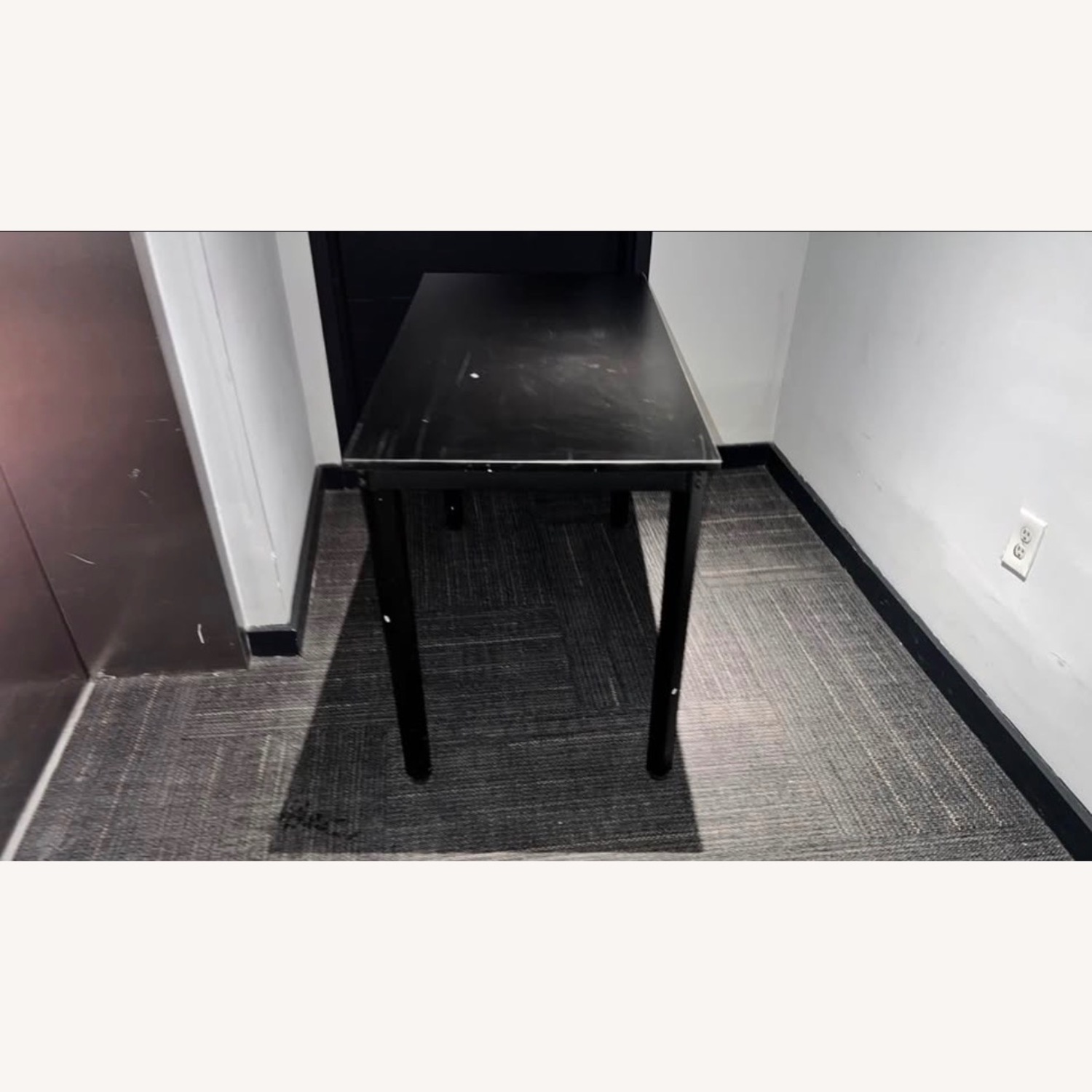 Dark Brown Wood Desk - image-2