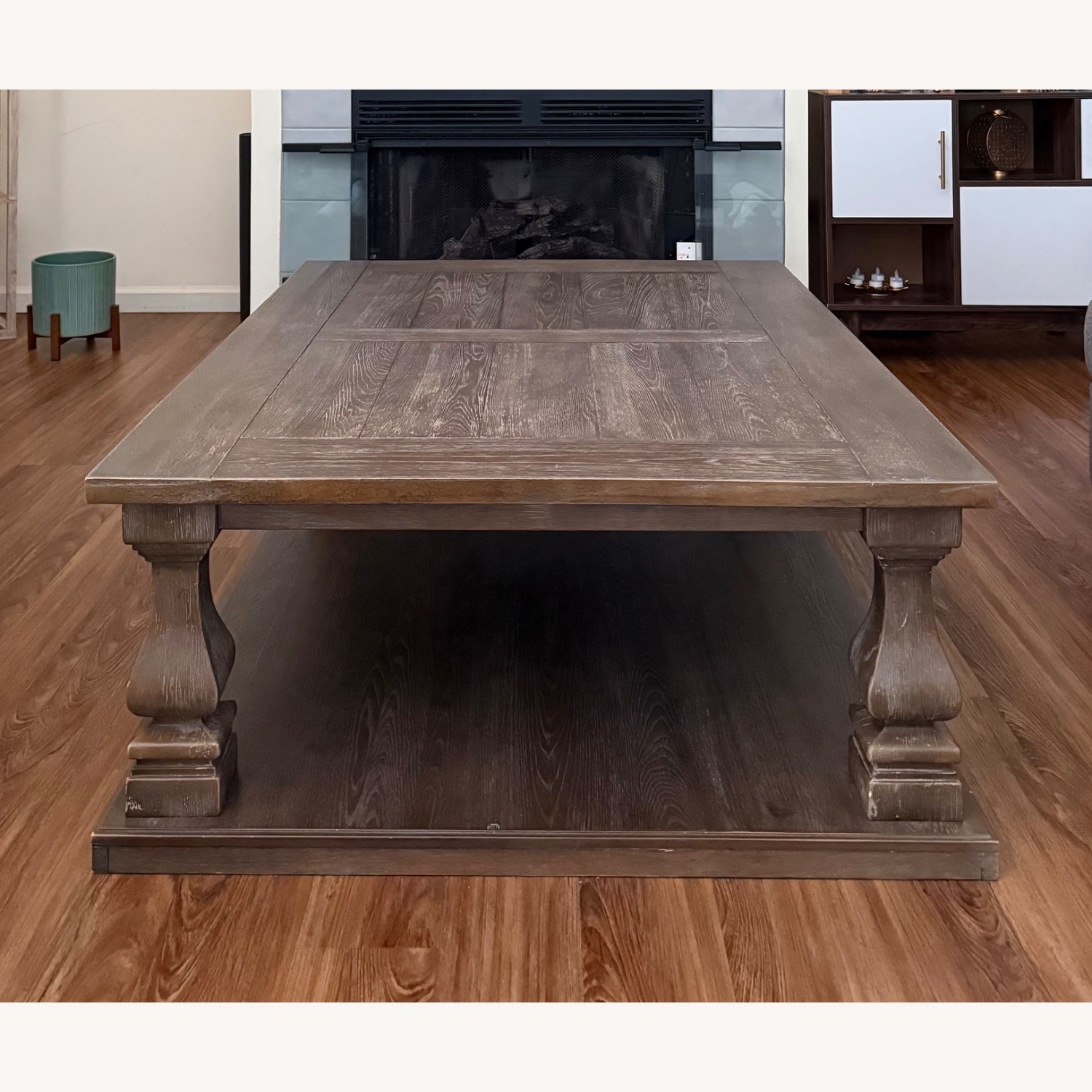 Ashley Furniture Light Brown Wood Coffee Table - image-3
