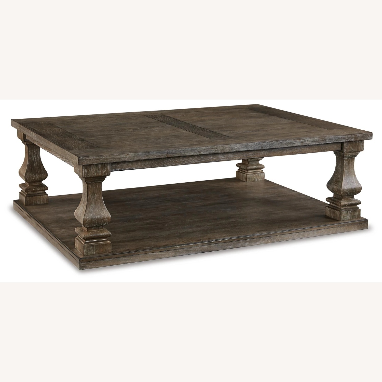 Ashley Furniture Light Brown Wood Coffee Table - image-5