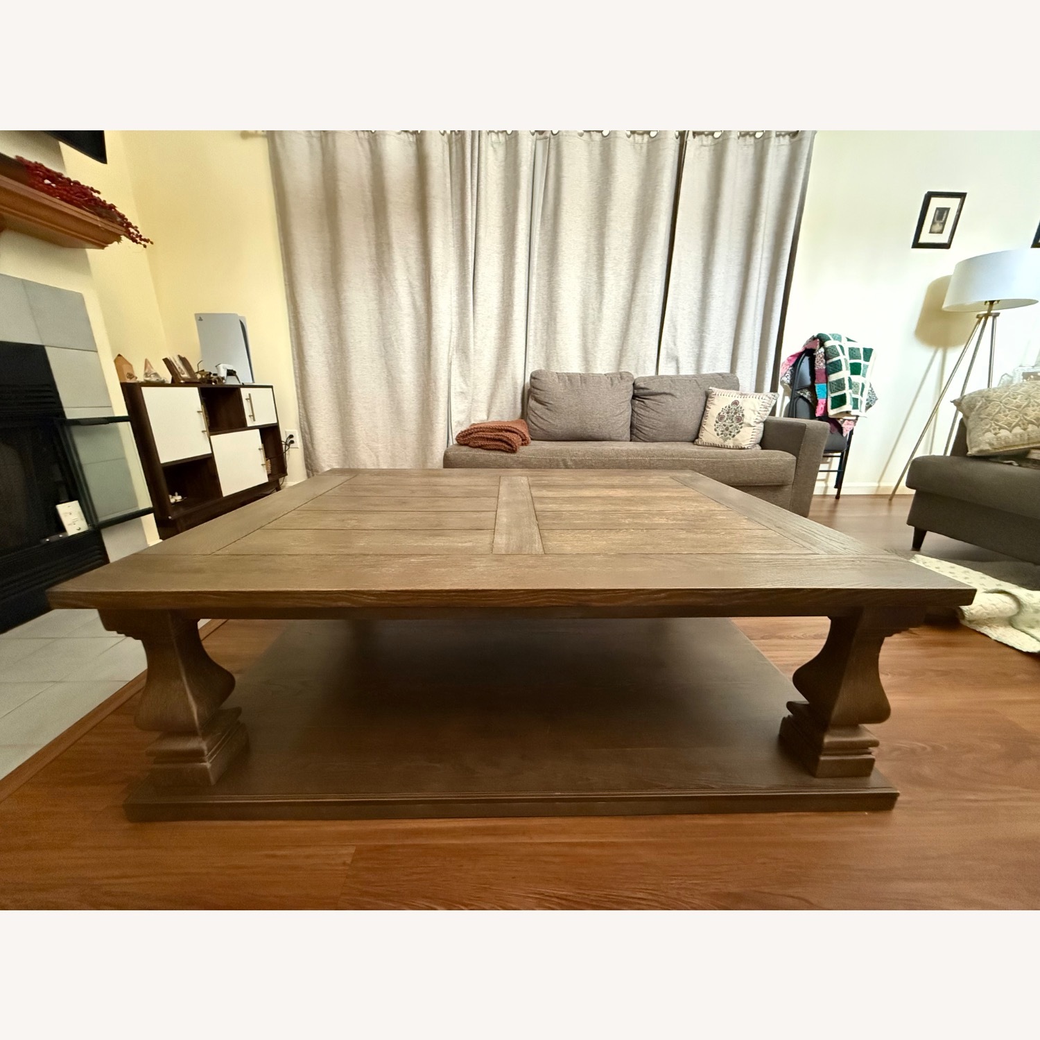 Ashley Furniture Light Brown Wood Coffee Table - image-2