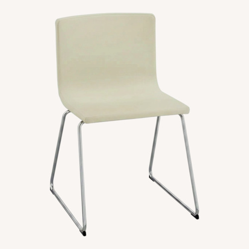 Used IKEA White Metal Dining Chairs for sale on AptDeco