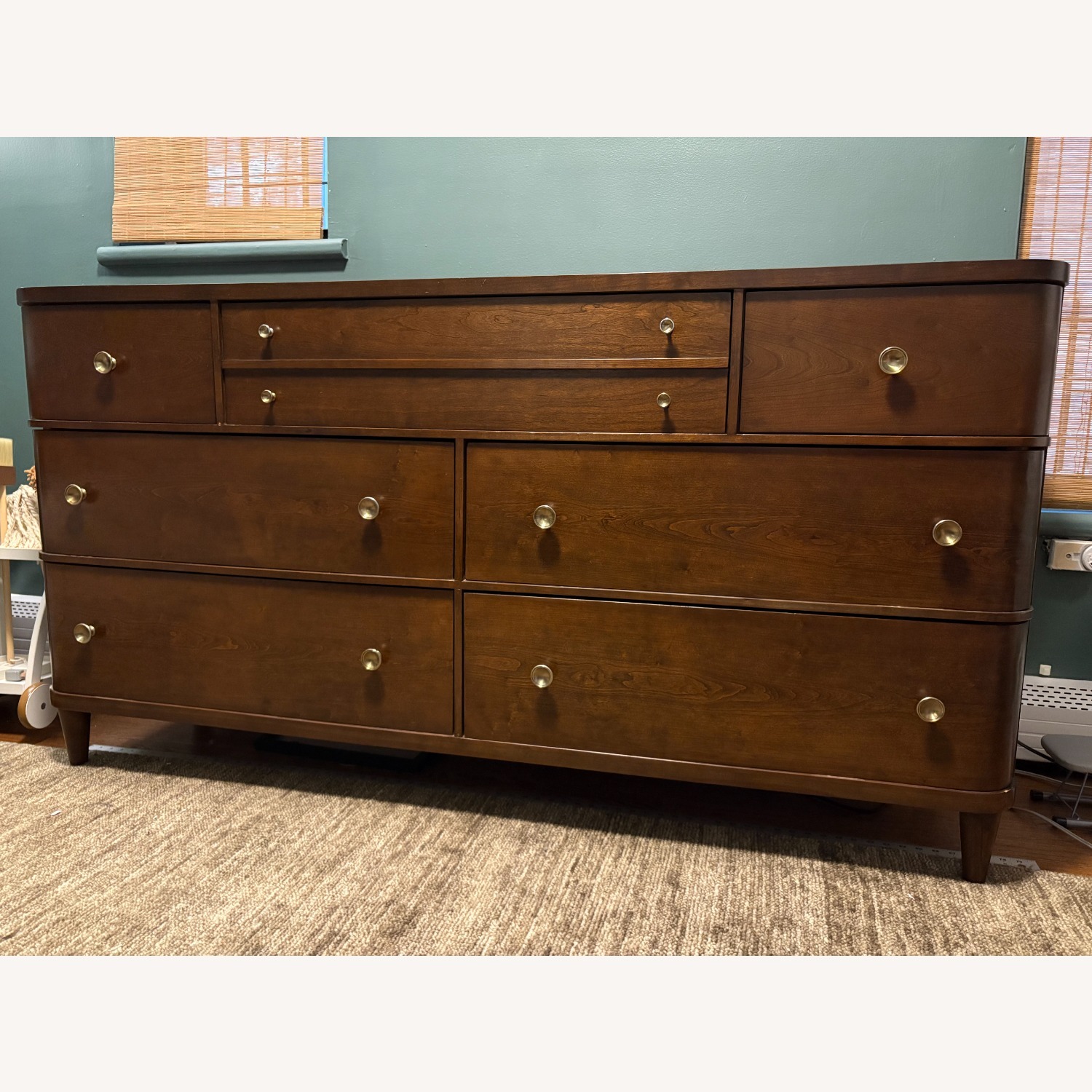 Hickory White Double Dresser Brown - image-1