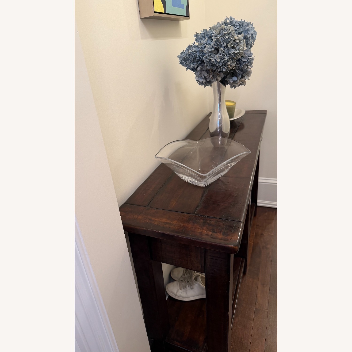 Pottern Barn Rustic Mahoghany Console Table - image-3