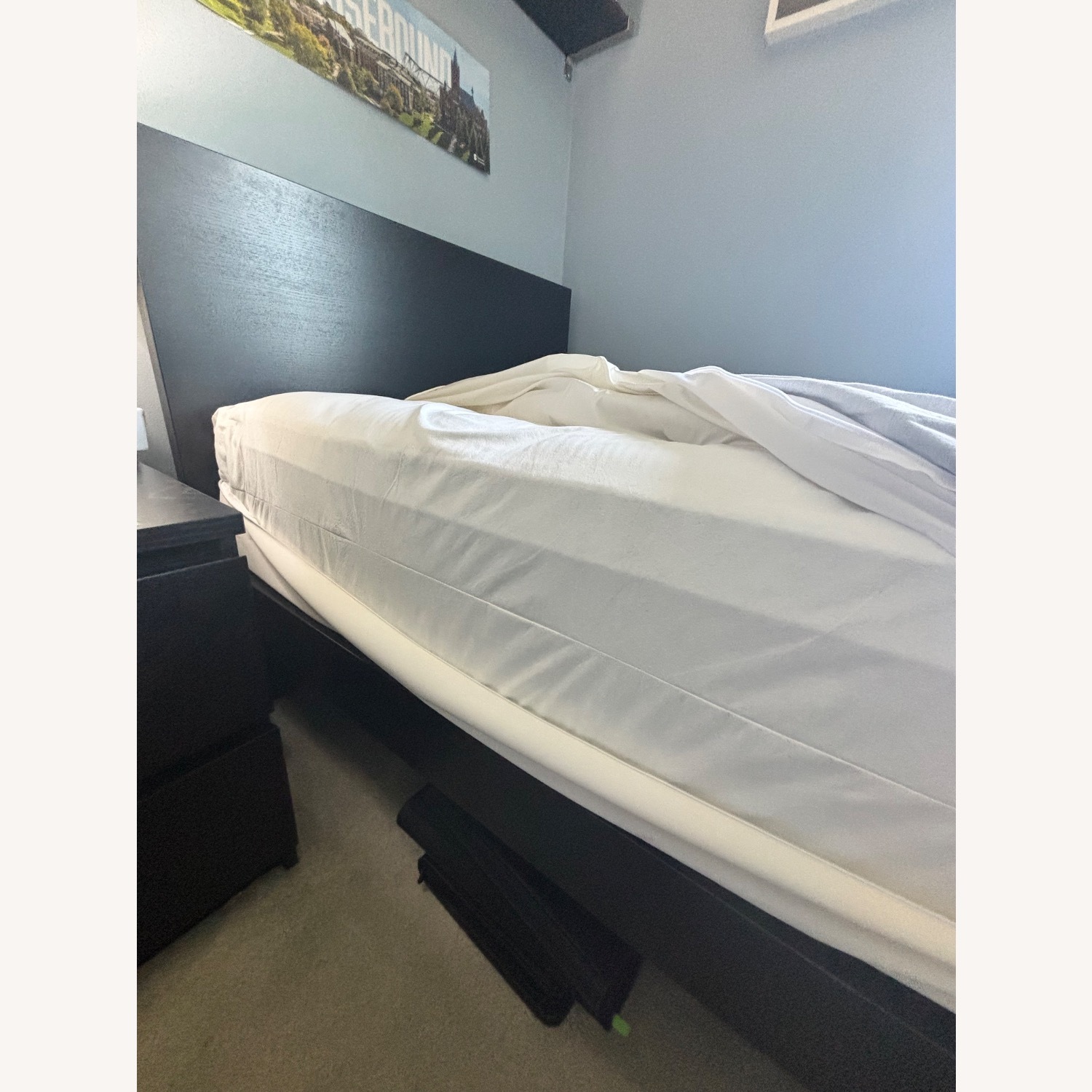 IKEA Malm Dark Brown Twin Bed - image-4