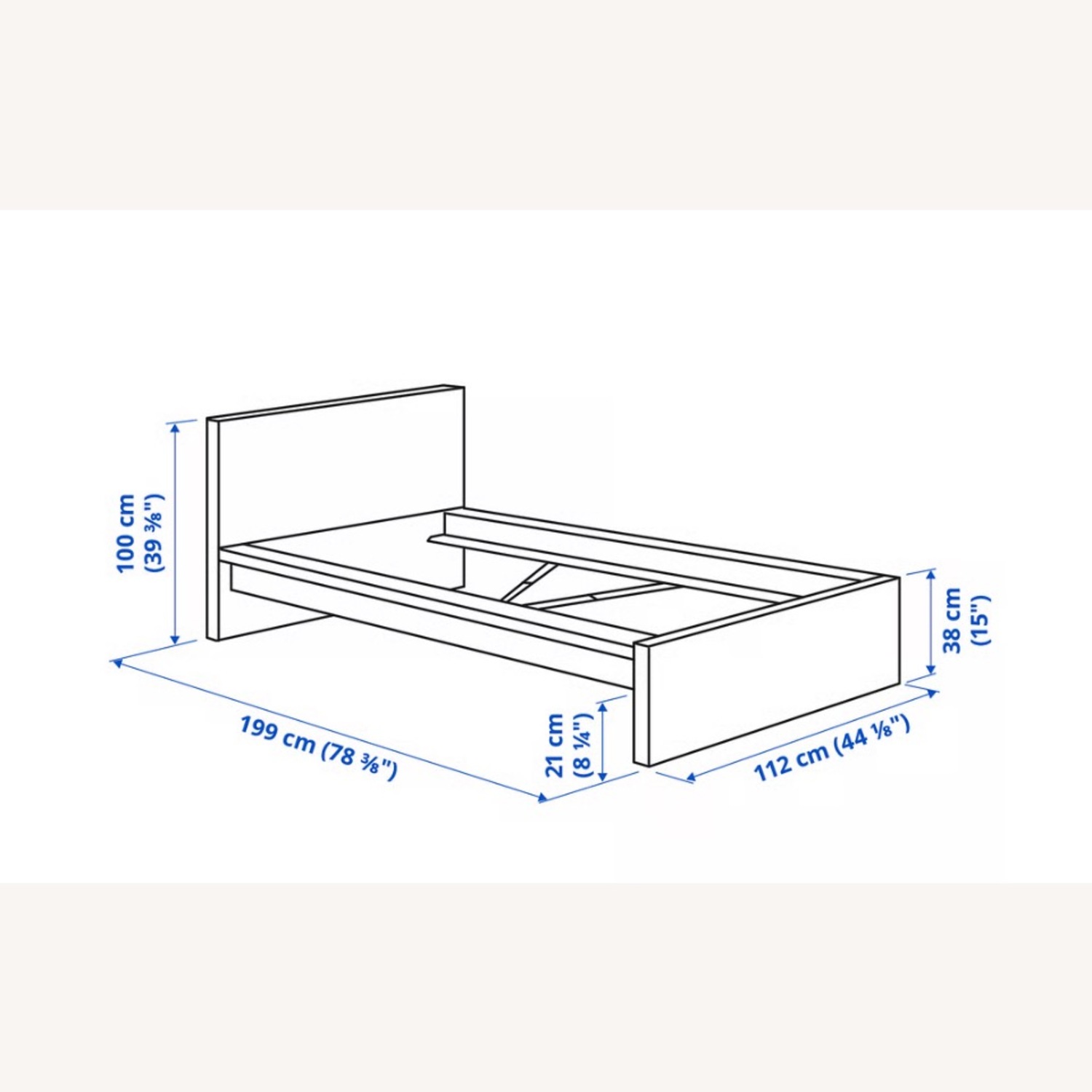 IKEA Malm Dark Brown Twin Bed - image-6