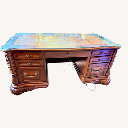 Used AICO Executive Desk With Drawers for sale on AptDeco