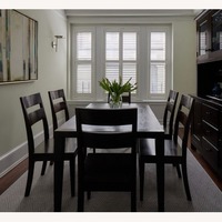 Crate & Barrel /Room& Board Brown Wood Dining Set