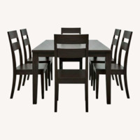Crate & Barrel /Room& Board Brown Wood Dining Set