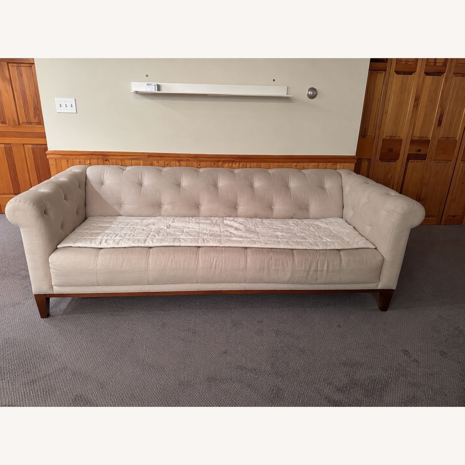 Anthropologie Lyre Chesterfield Sofa - image-4