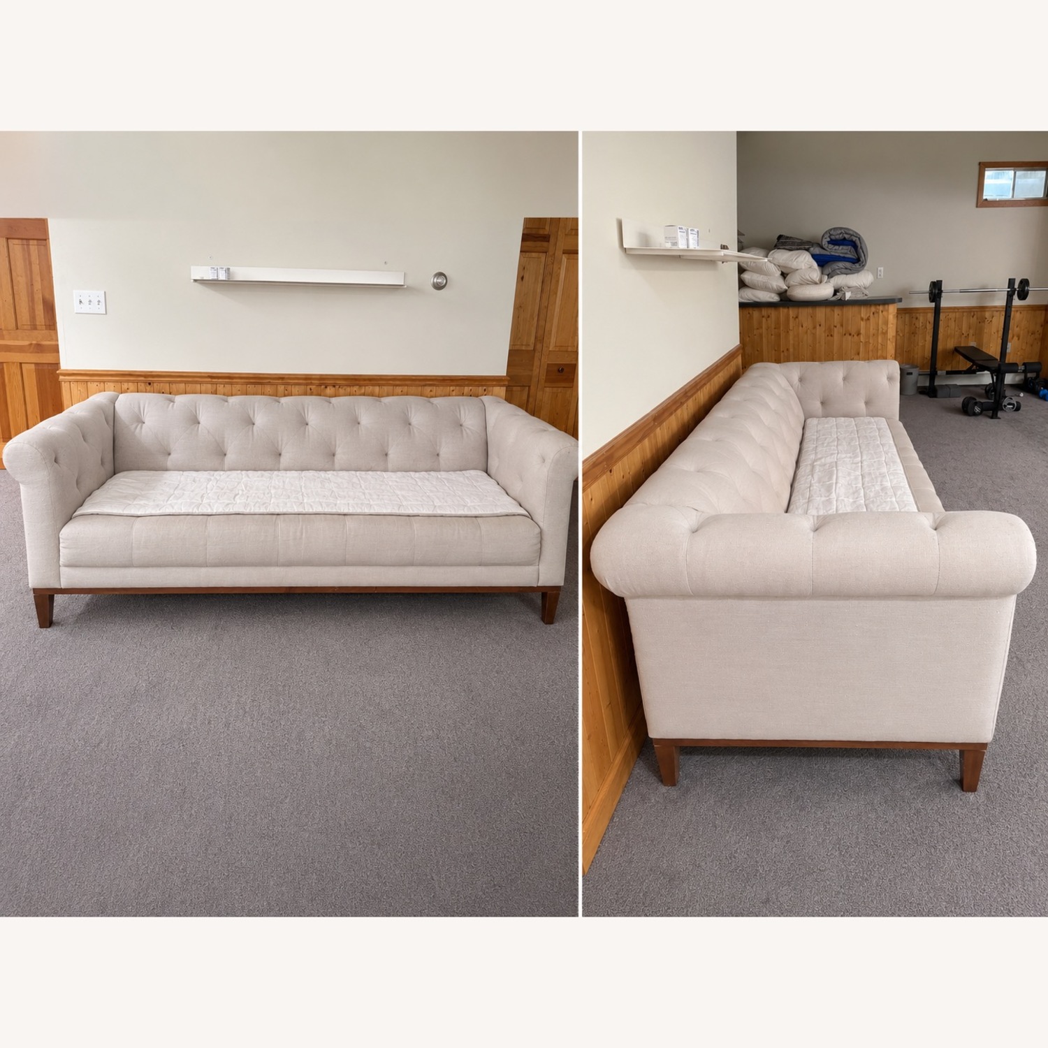 Anthropologie Lyre Chesterfield Sofa - image-3