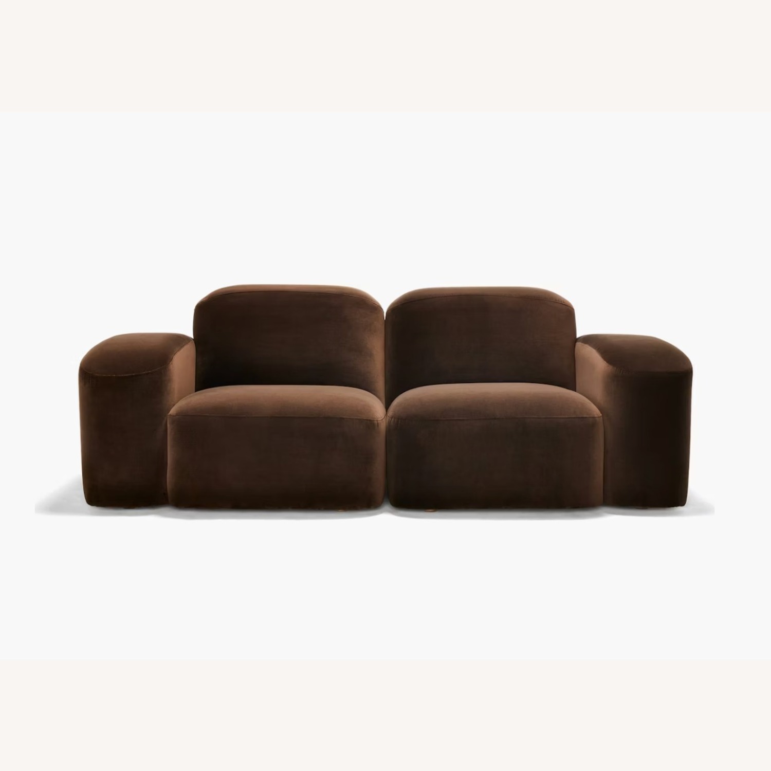 Design Within Reach Dark Brown Fabric 2 Seater Sofa - image-2