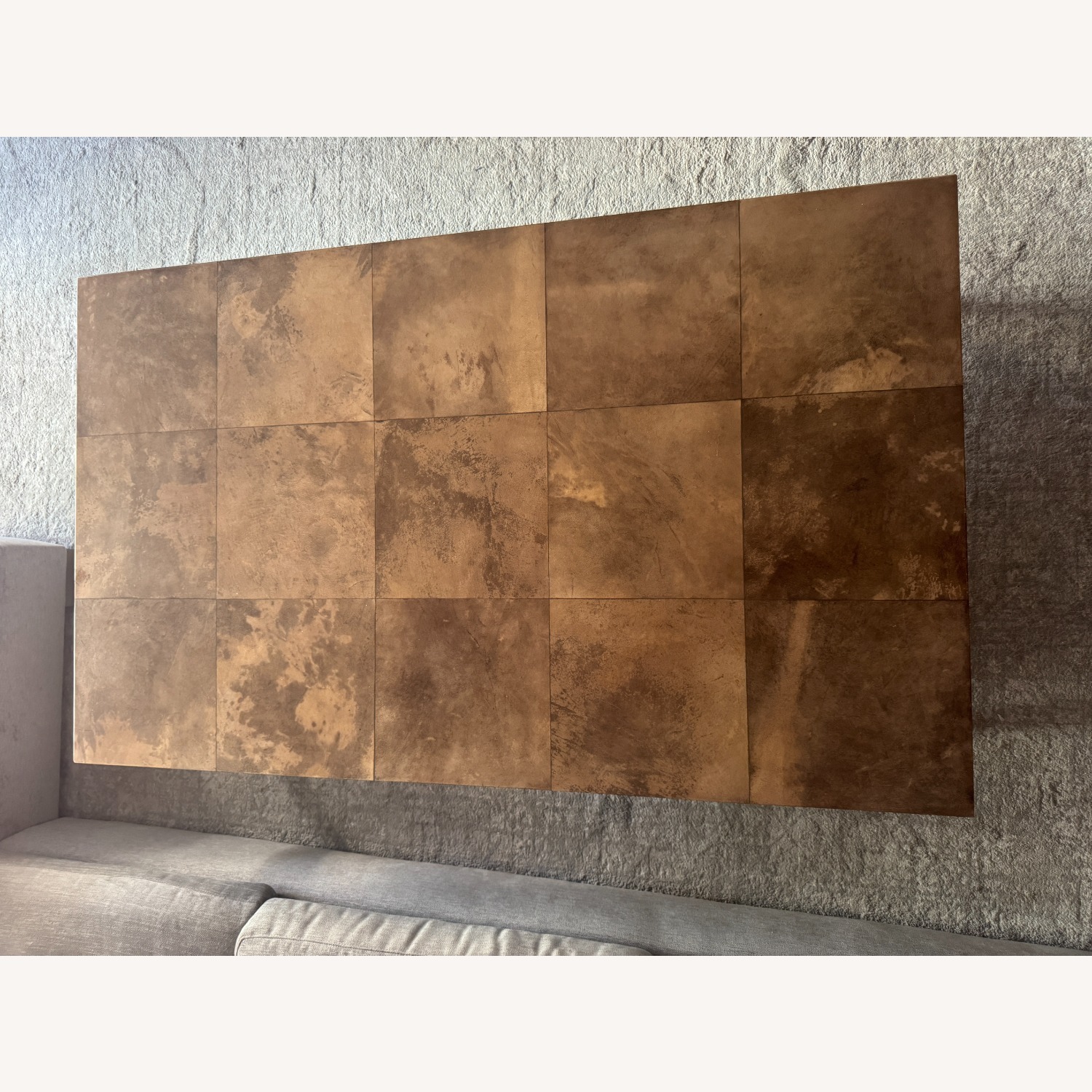 High-Gloss Light Brown Lacquer Coffee Table - image-1