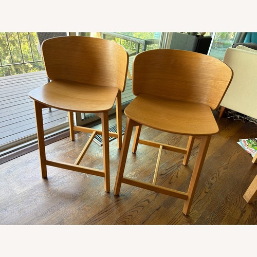 Used Blu Dot Natural Wood Stools for sale on AptDeco