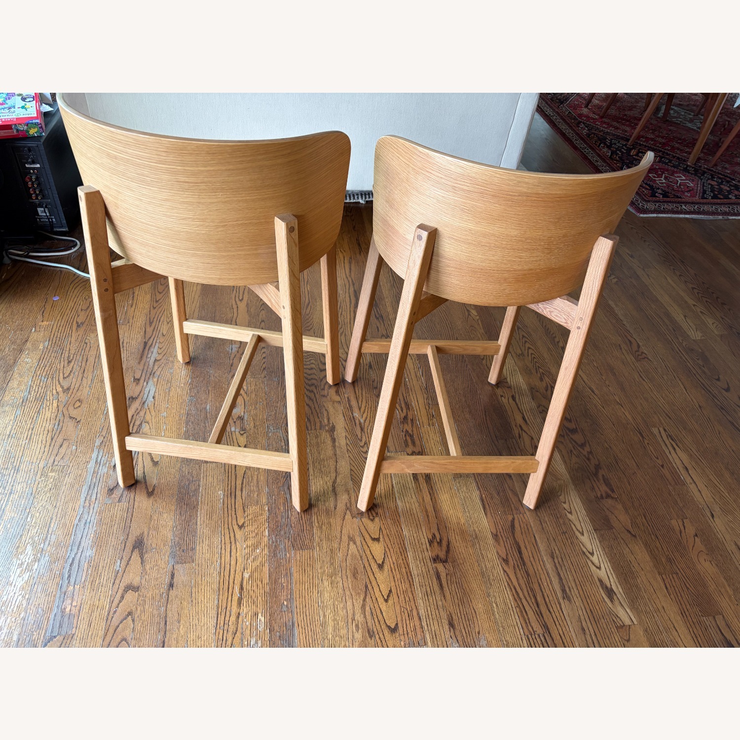 Blu Dot Natural Wood Stools - image-4