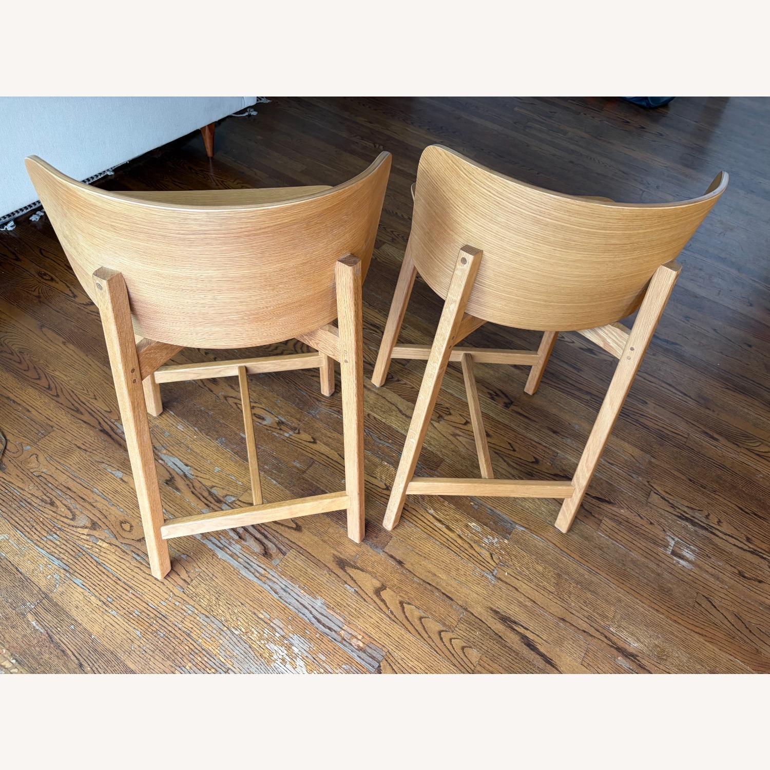 Blu Dot Natural Wood Stools - image-7