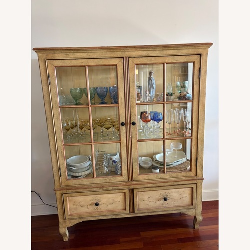 Used Fortunoff Natural Wood Wall Unit for sale on AptDeco