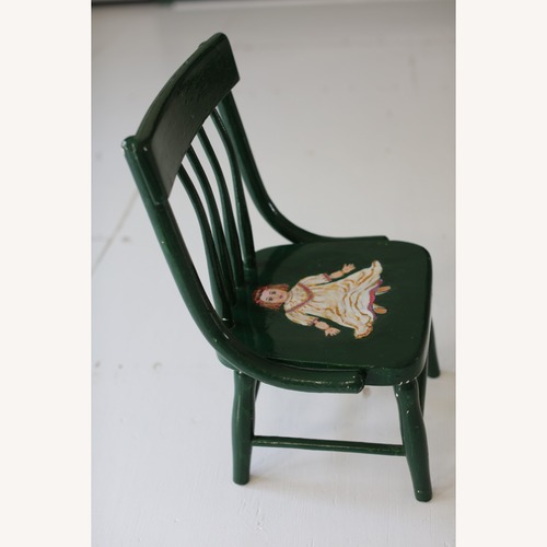 Used Hand-Painted Child-Size Wooden Chair for sale on AptDeco